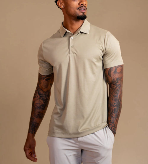 Luxroom Beige Polo Shirt