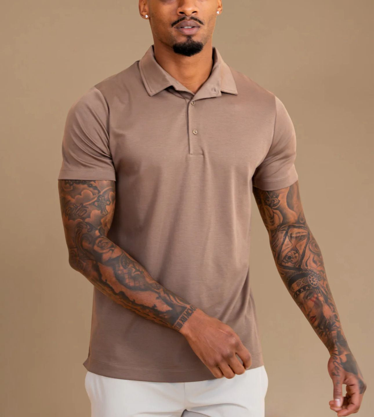 Luxroom Dusty Rose Polo Shirt
