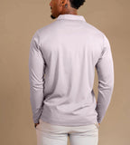 Luxroom Lavender Long Sleeve Polo Shirt