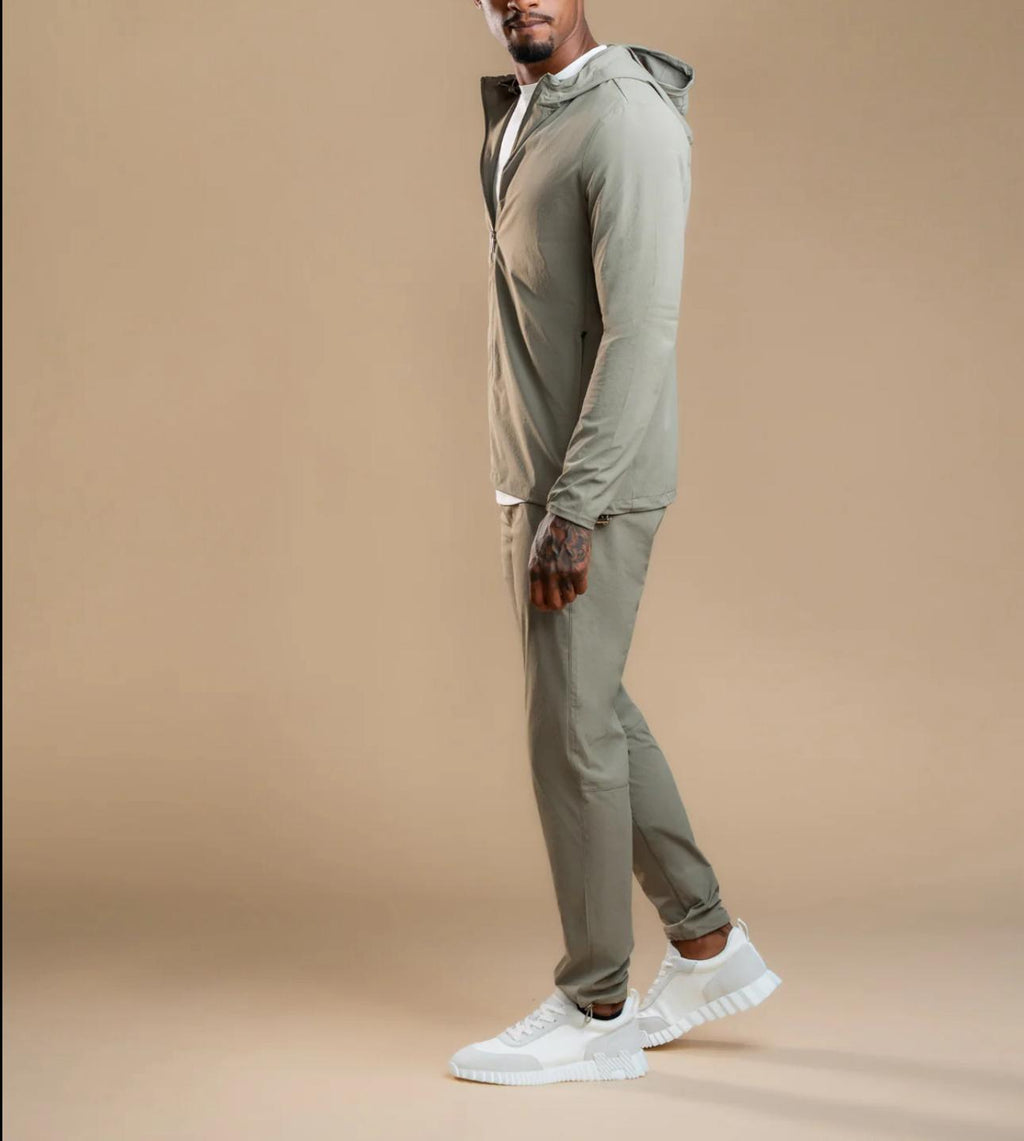  Luxroom Light Olive Co-ord Set-side