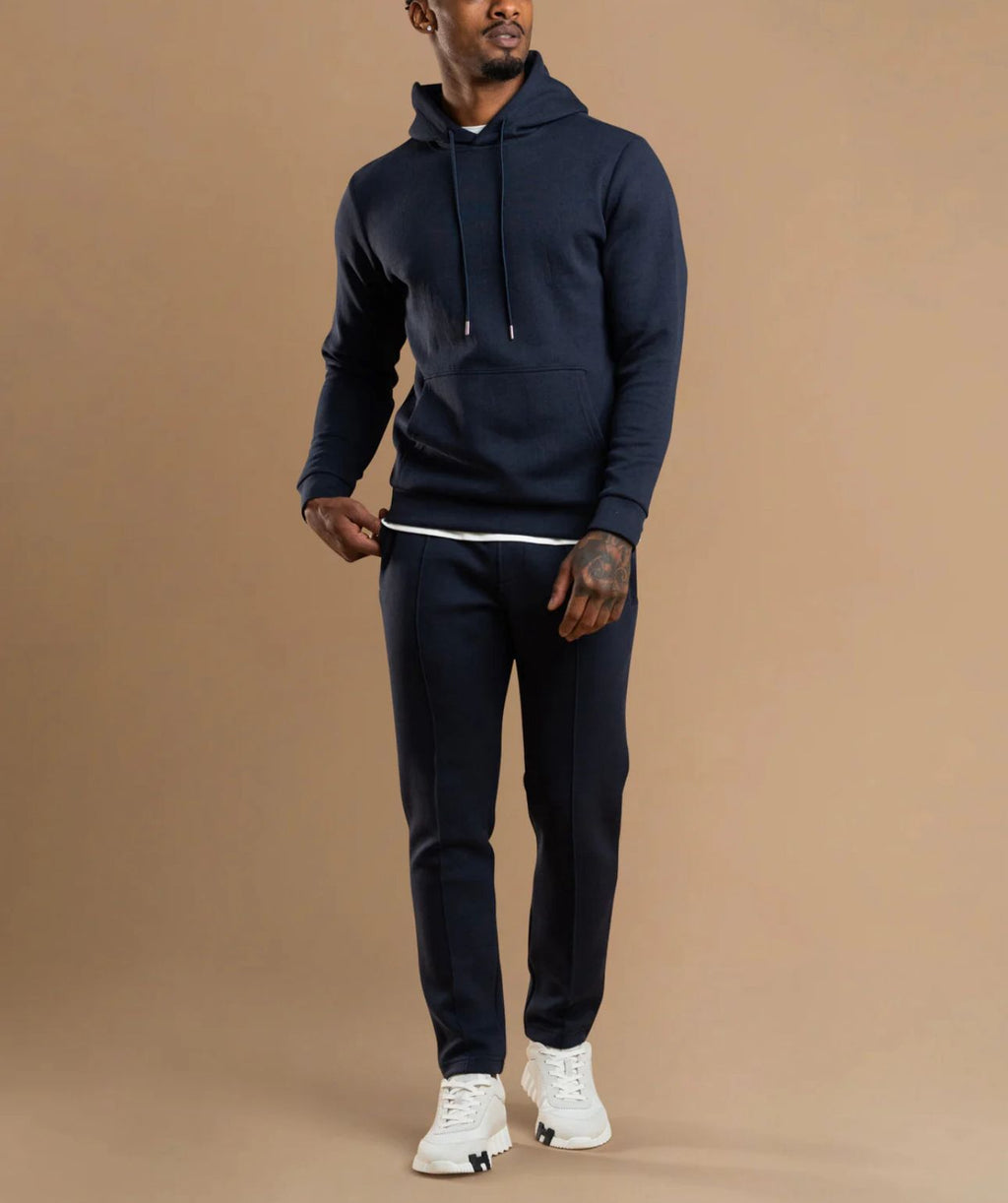 Luxroom Navy Blue Hoodie Co-ord Set