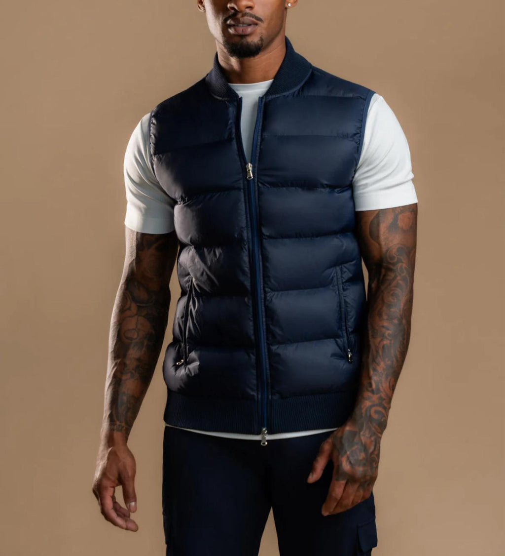  Luxroom Navy Blue Puffer Jacket
