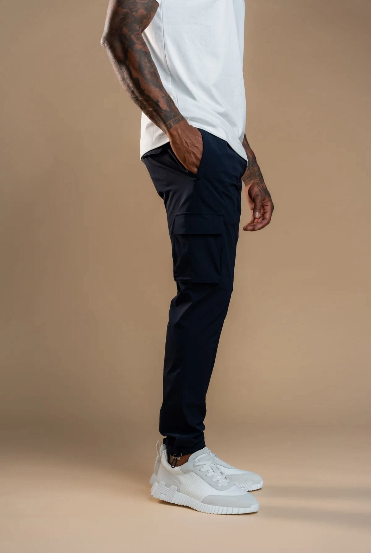 Luxroom Navy Blue Tactical Cargos