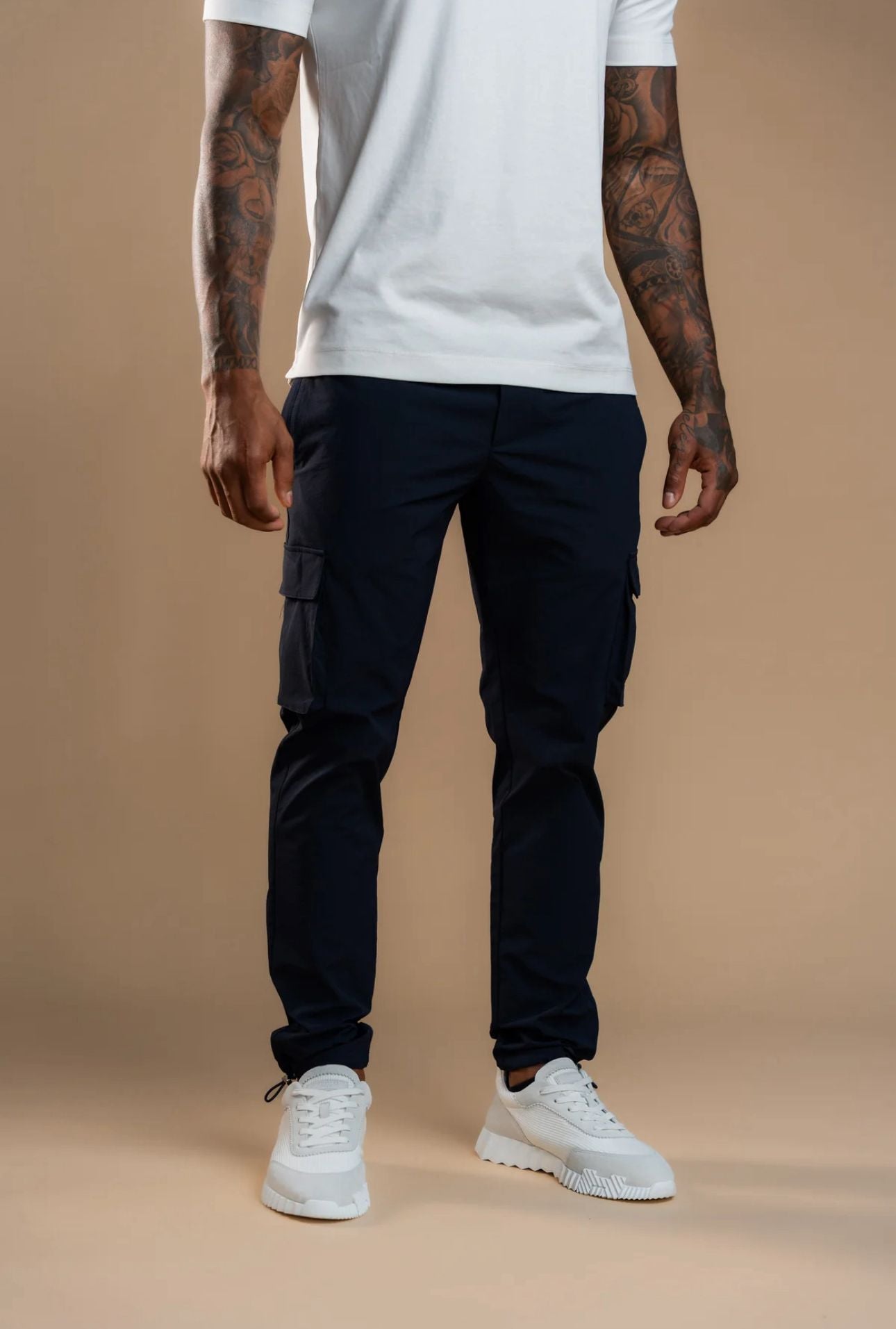 Luxroom Navy Blue Tactical Cargos