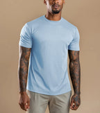 Luxroom Sky Blue Crew Neck T-Shirt