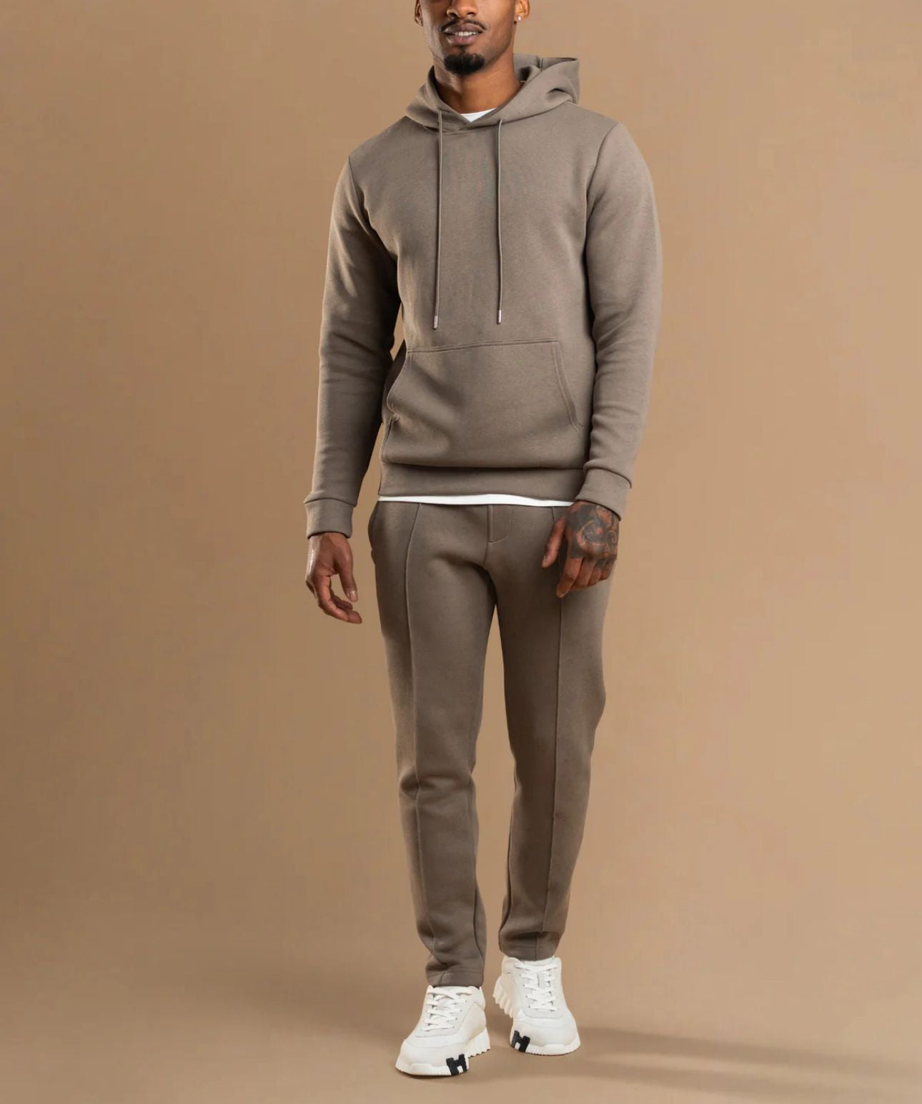 Luxroom Slate Gray Hoodie Co-ord Set