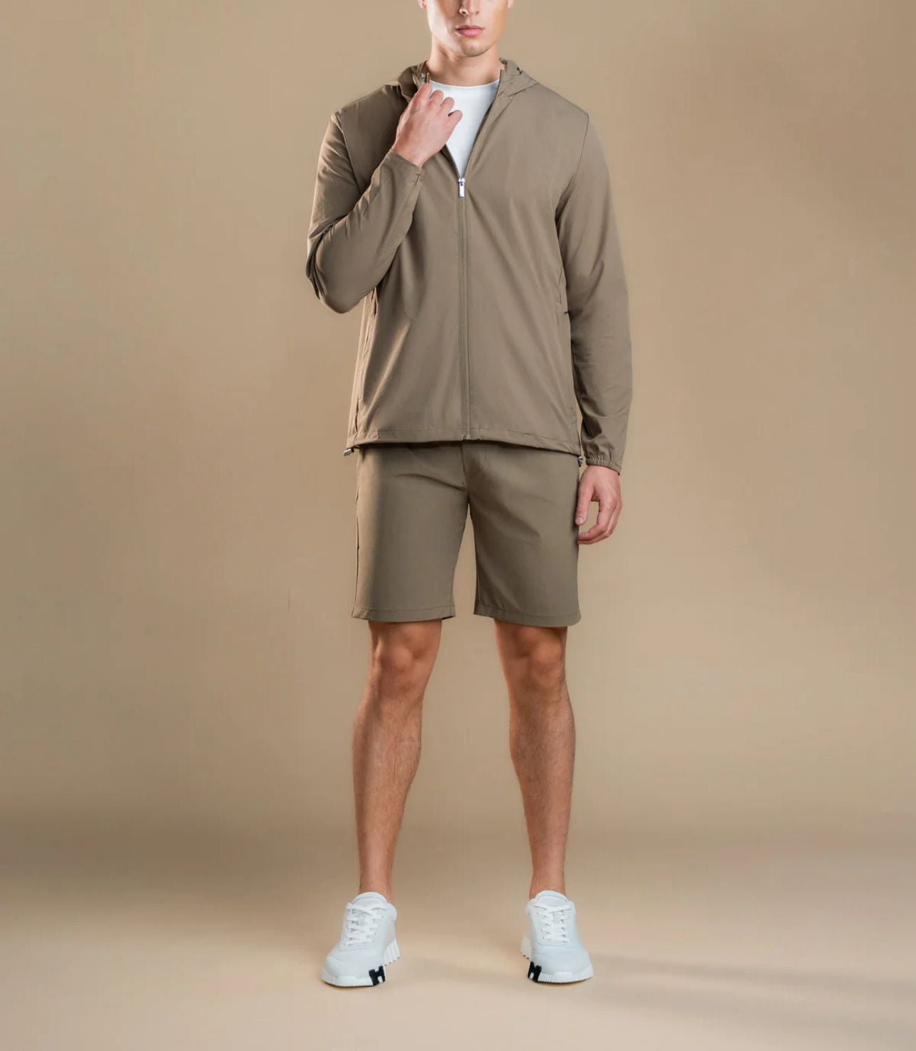 Luxroom Slate Gray Shorts Co-ord Set